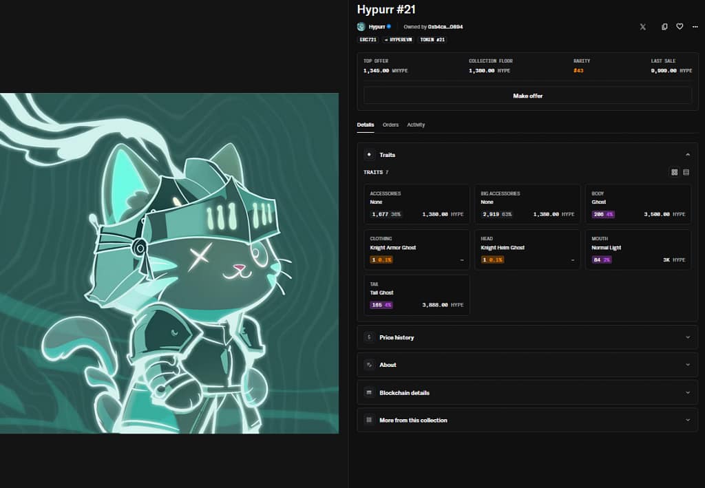 Hypurr NFT Record Sale