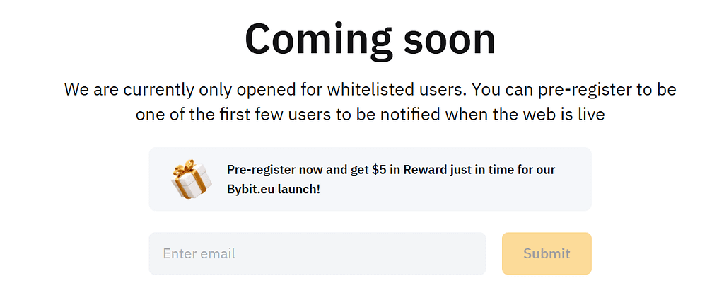 Bybit Ich brauche Register