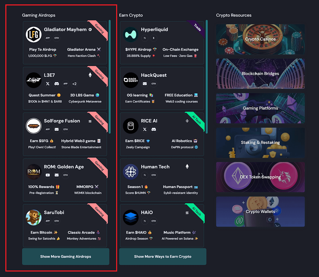 Game to Earn web3