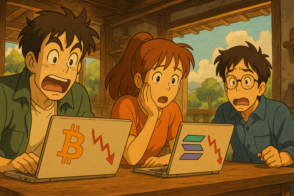 Solana being Pulled back by BTC